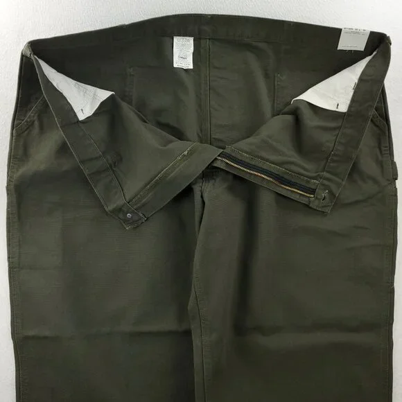 Carhartt Vintage Washed Duck Work Dungaree Carpenter Pants 50x30 Real 49x30 NW